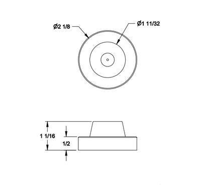Concave Wall Stop