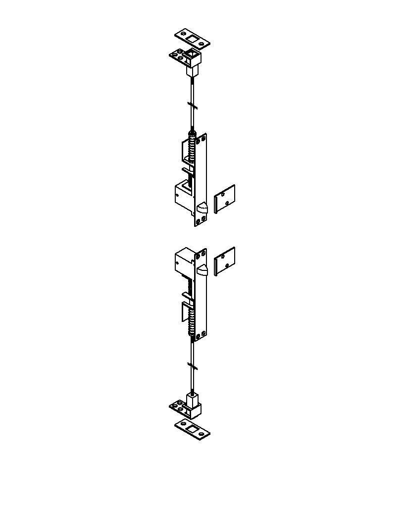 Auto Flush Bolts, Metal Door