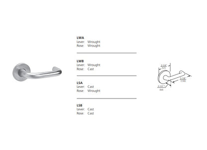 Corbin Russwin 2010 Mortise Passage Lock